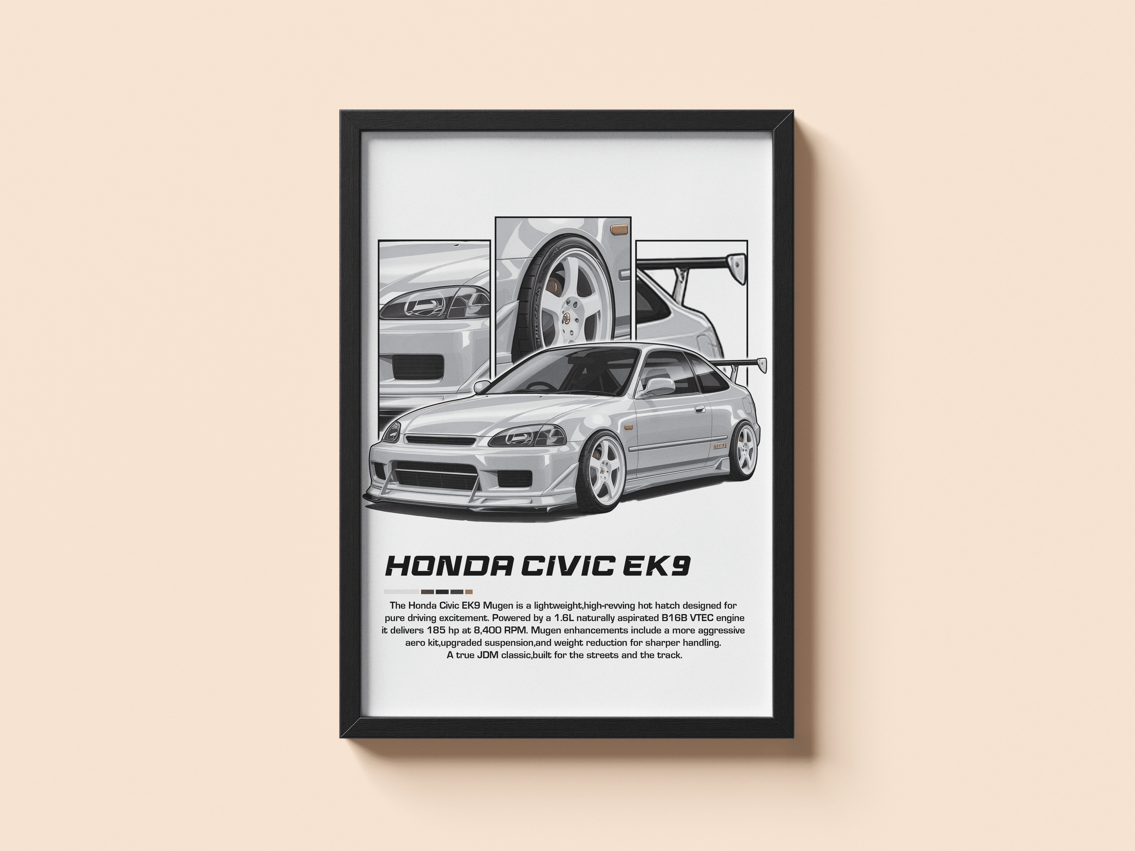 Honda Civic EK – JDM Legend Poster