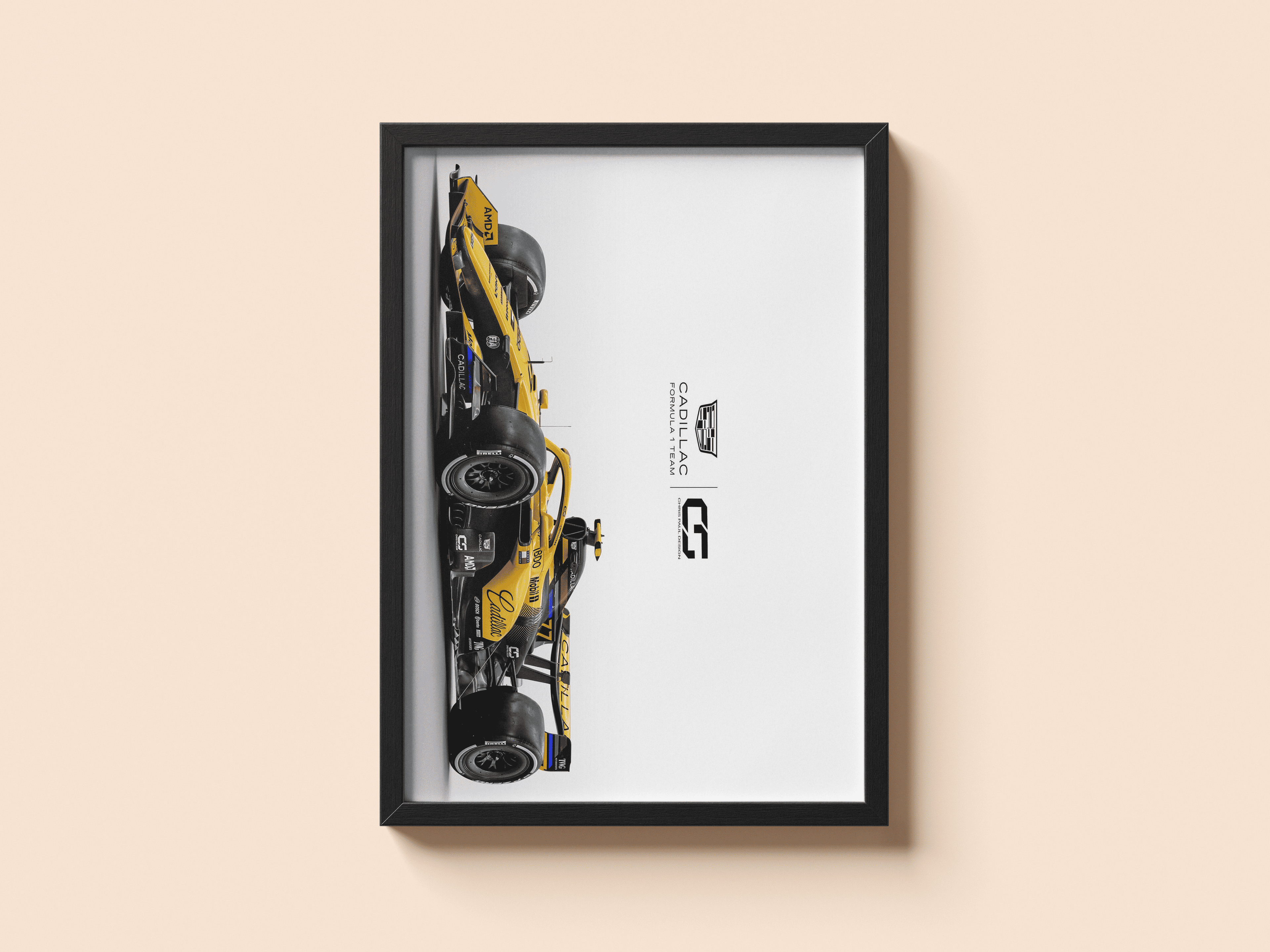 Cadillac F1 – Yellow Side Profile