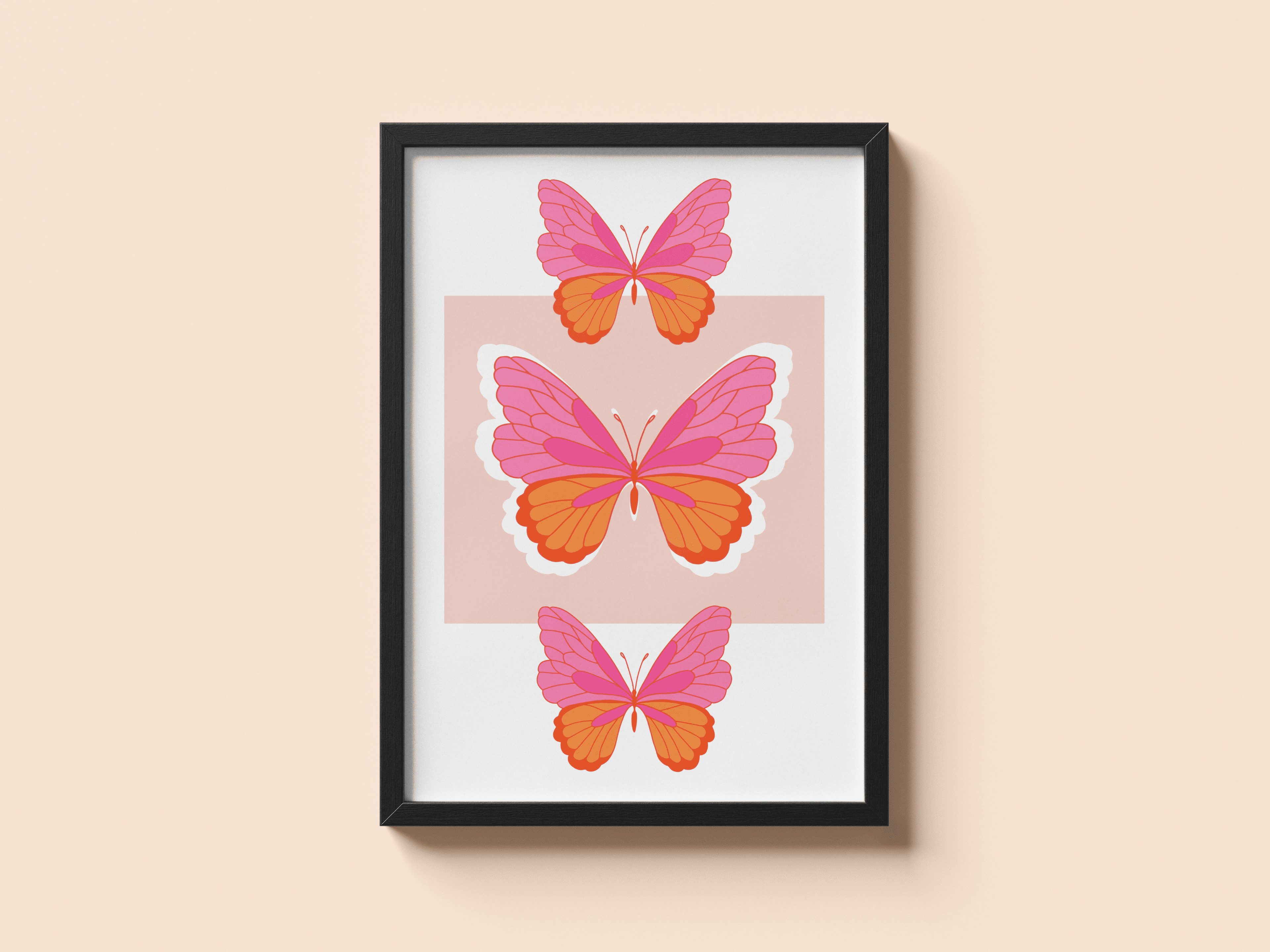 Pink Butterfly Trio
