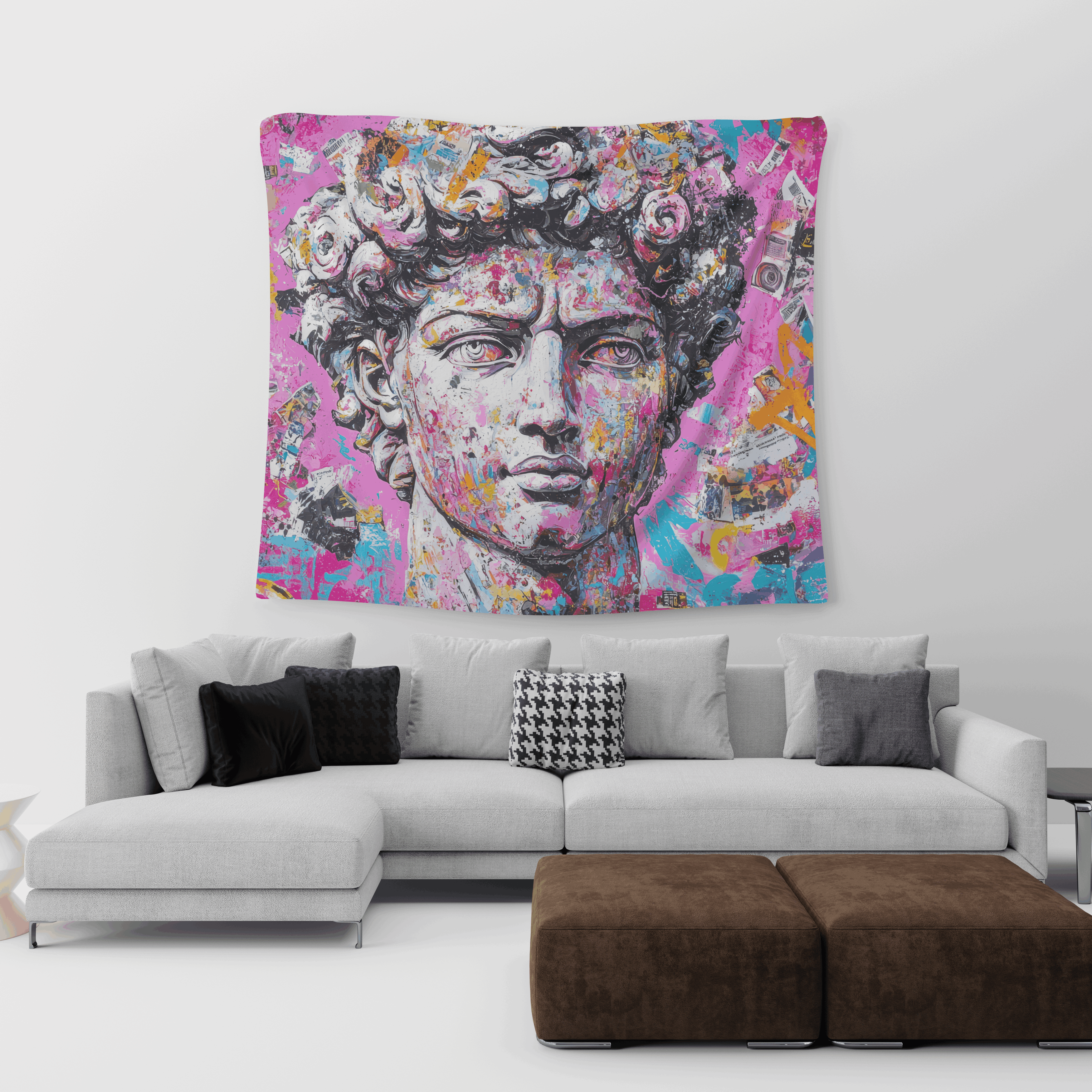 David Bust – Neo Pop Art Tapestry